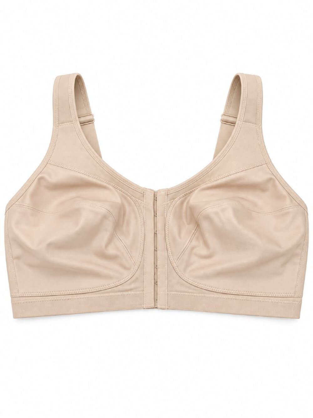 Glamorise 42G Full Figure Front Close Posture Back Support Bra Beige NWOT CN783